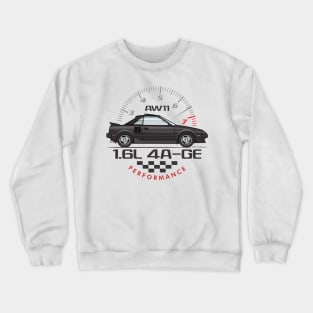 4A-GE-Black Crewneck Sweatshirt